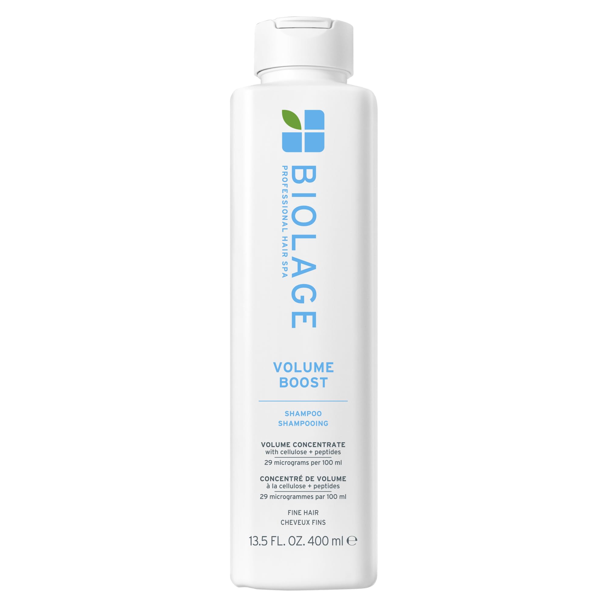 Biolage envase frontal mostrando diseño y volumen profesional