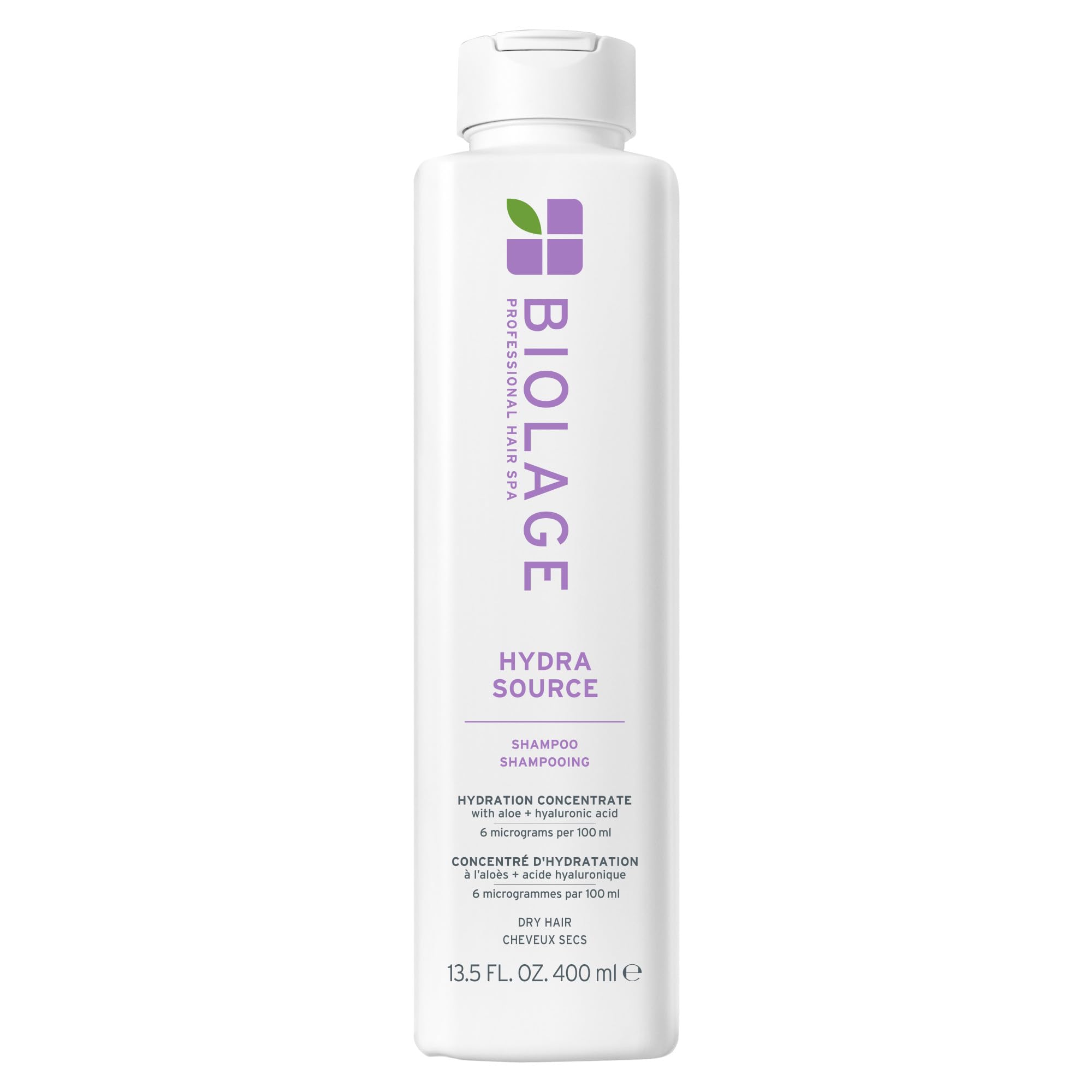 Biolage envase frontal Hydra Source mostrando diseño y capacidad
