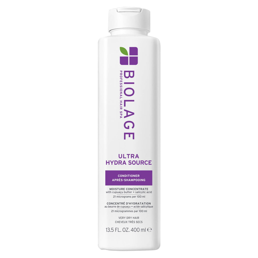 Biolage frasco frontal mostrando etiqueta y tamaño, fácil identificación y uso