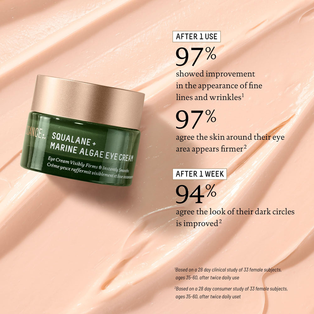BIOSSANCE cream texture closeup highlighting creamy consistency benefit: instant hydration feel
