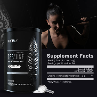 BIRDMAN nutrition label detail confirming vegan and sugar-free ingredients