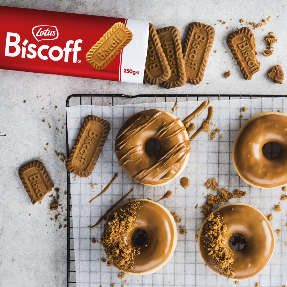 Biscoff size comparison with a hand to show pack scale
