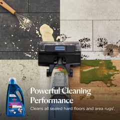 Bissell liquid texture splash illustrating concentrated cleaning power