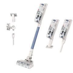 Bissell PowerClean front view showing slim cordless design and strong suction