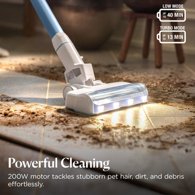 Bissell PowerClean close-up of tangle-free brush roll preventing hair wrap