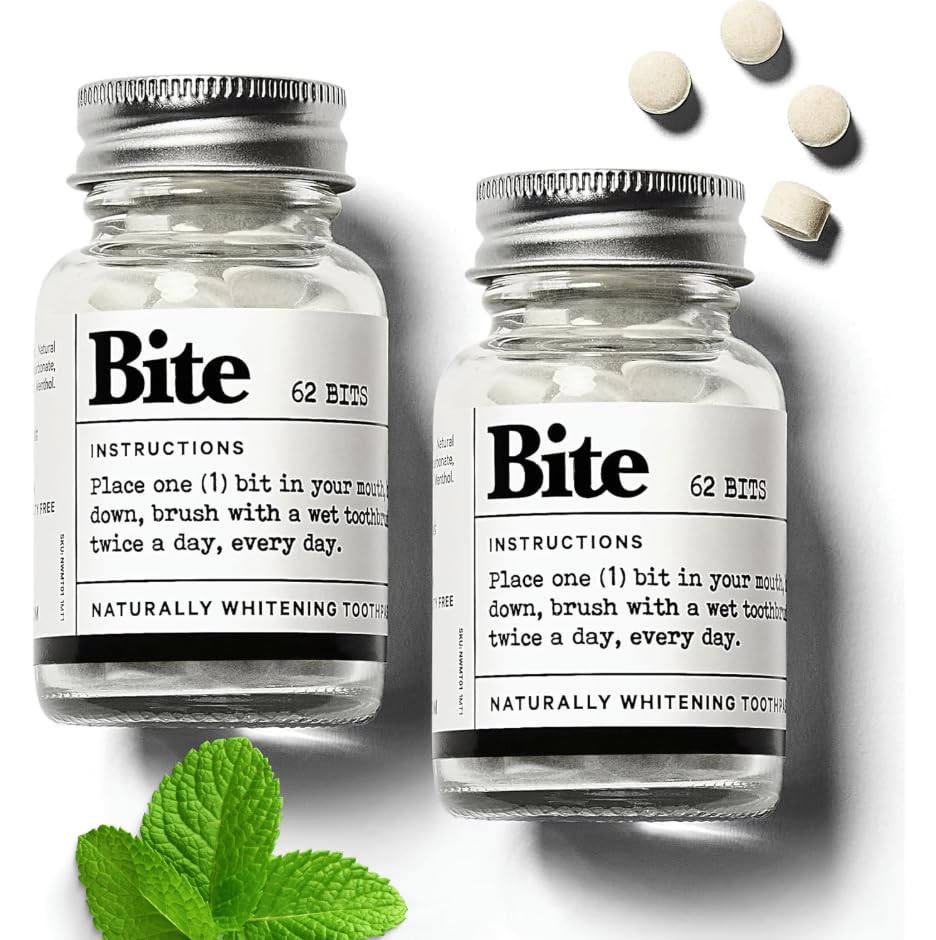 Bite frascos frontal mostrando packaging de dos meses y beneficio ecológico
