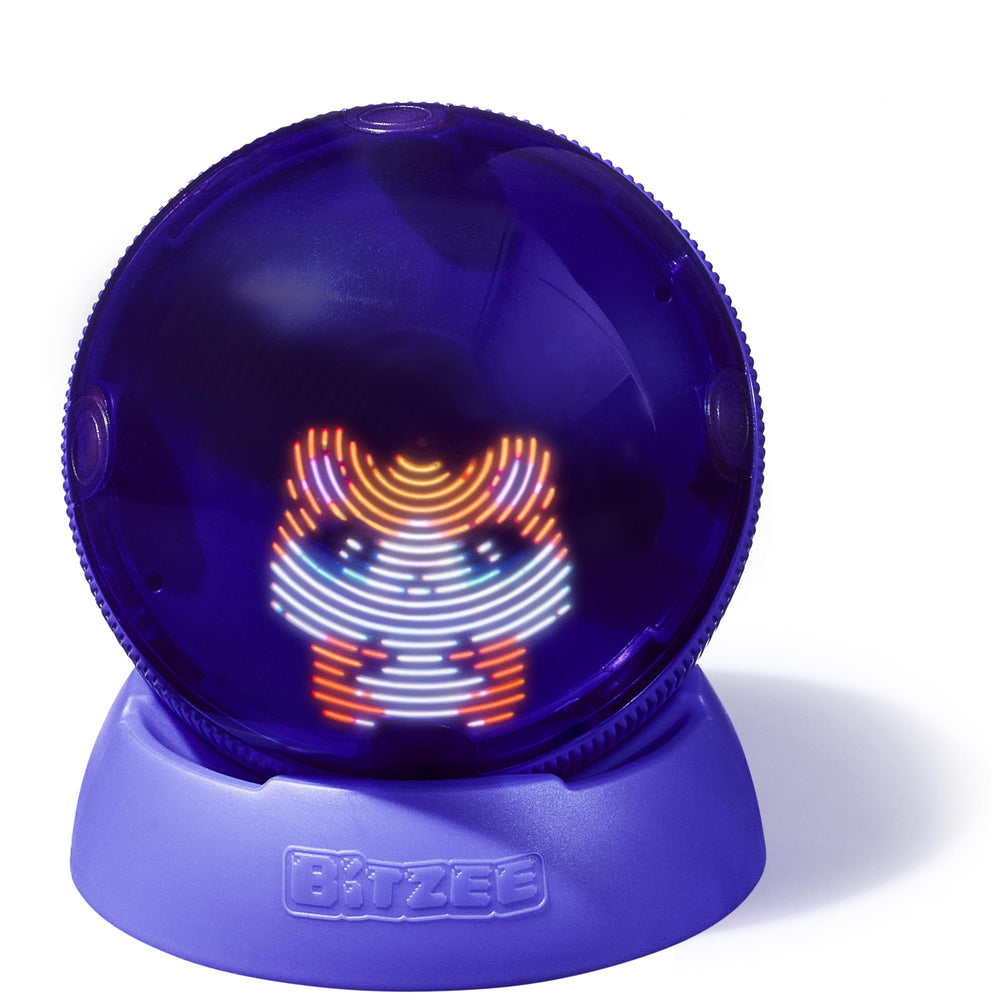 BITZEE bola frontal con empaquetado muestra juguete listo para regalar