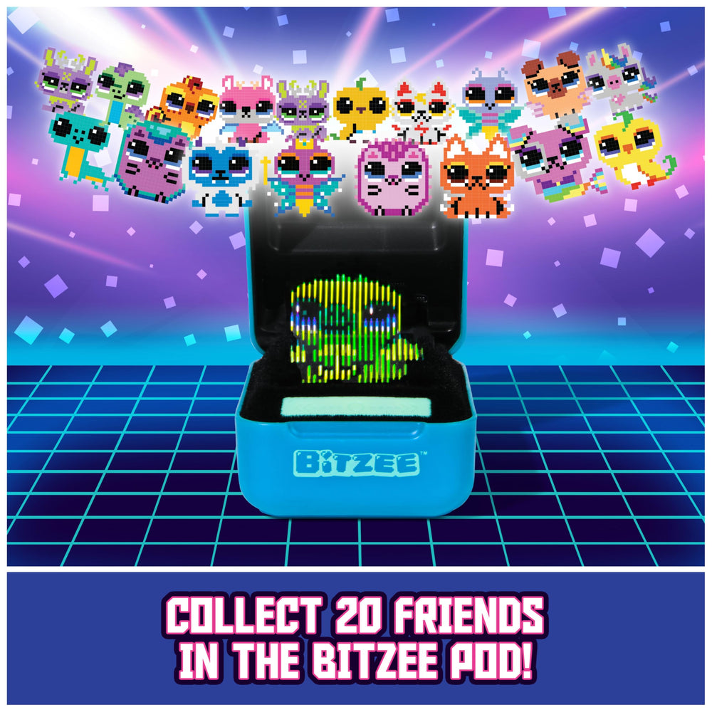 BITZEE cofre del tesoro abierto con gemas que incentivan colección