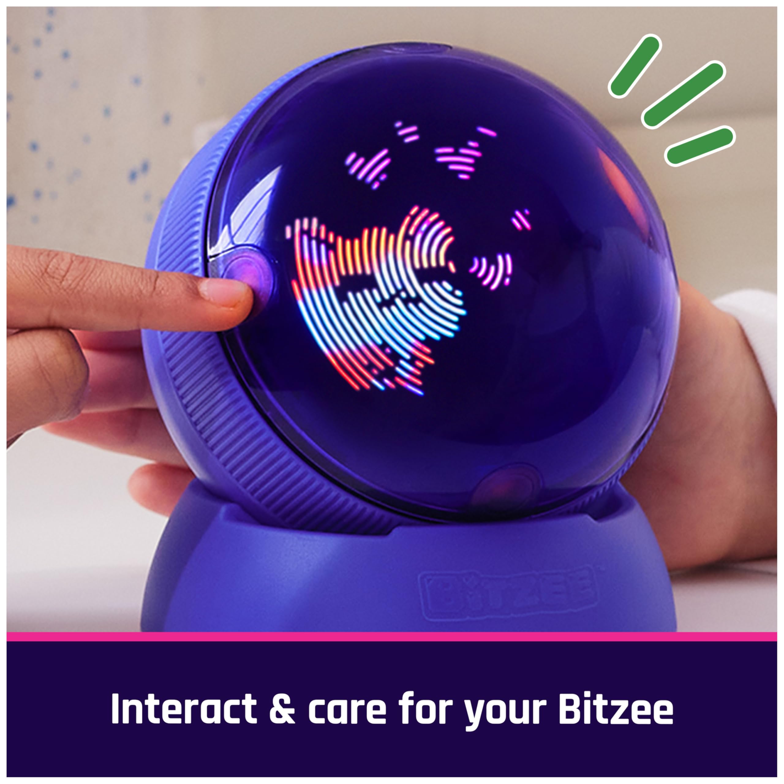 BITZEE niño rodando la bola para descubrir objetos y reacciones