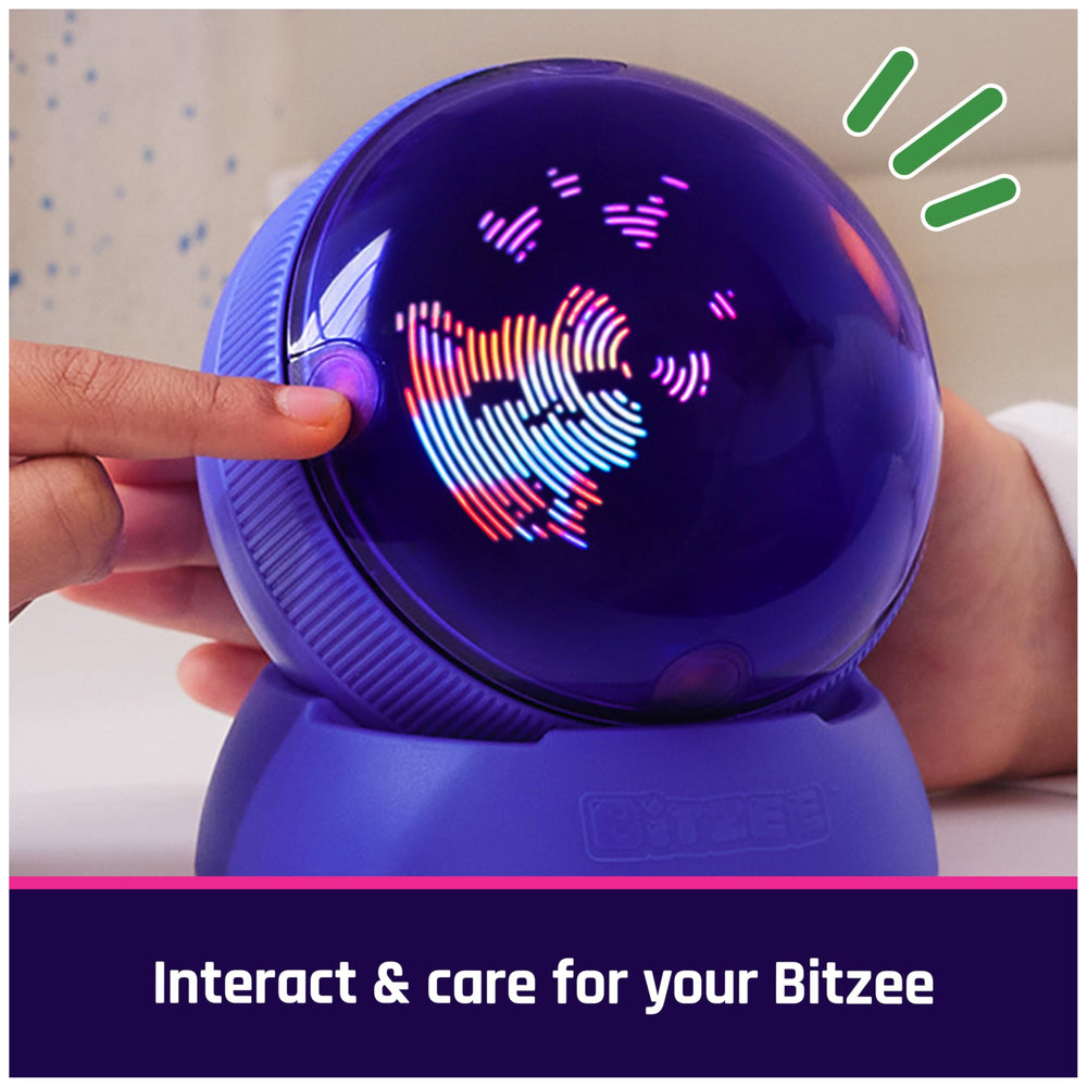 BITZEE niño rodando la bola para descubrir objetos y reacciones