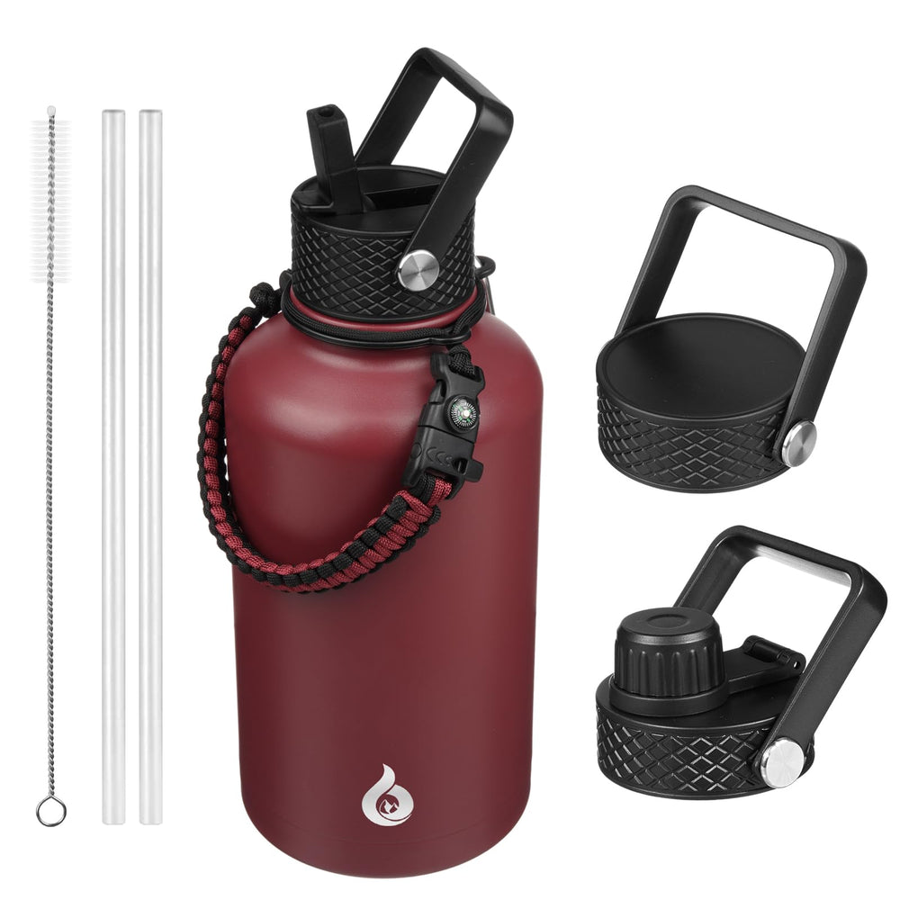 BJPKPK vista frontal de la botella 64oz con agarre seguro