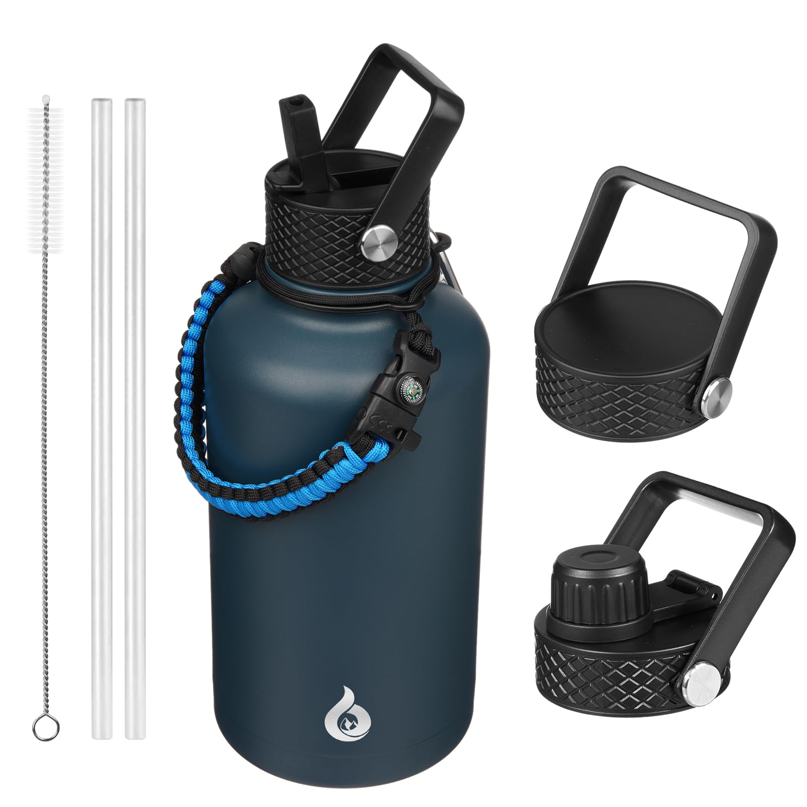 BJPKPK vista frontal de la botella 64oz con agarre seguro