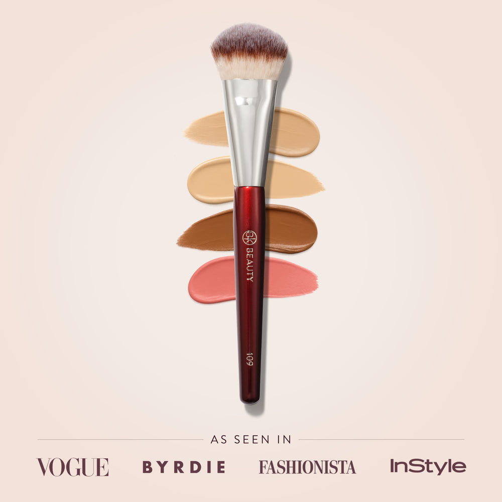 BK BEAUTY 109 close-up of vegan bristles highlighting softness for gentle application