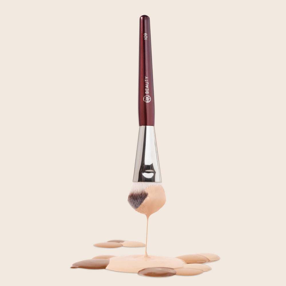BK BEAUTY 109 blended cream foundation result demonstrating seamless, airbrushed finish