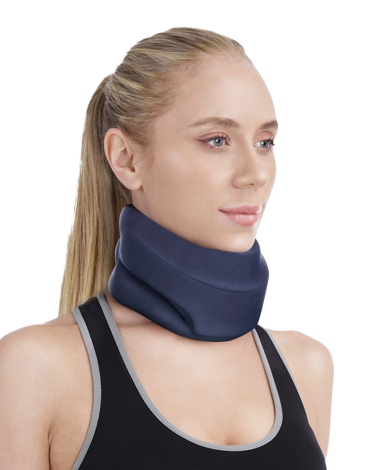 BLABOK collar cervical frontal mostrando soporte y confort