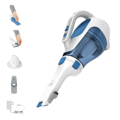 BLACK+DECKER aspiradora frontal mostrando diseño y ergonomía para limpieza rápida