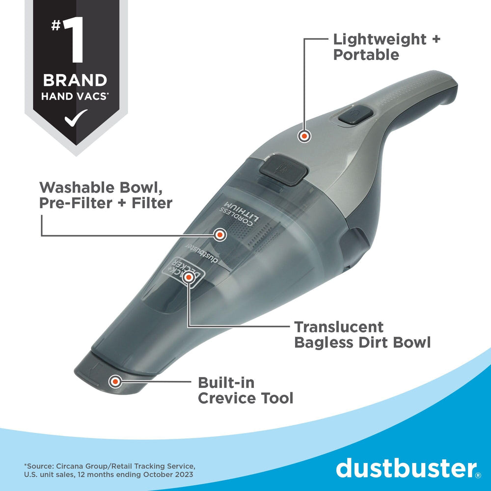 BLACK+DECKER dustbuster boquilla para ranuras limpiando esquinas difíciles