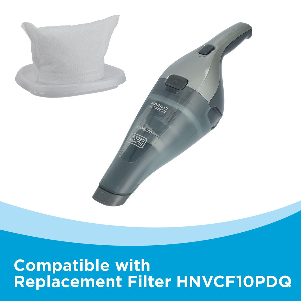 BLACK+DECKER dustbuster cepillo de tapicería eliminando polvo de sofá