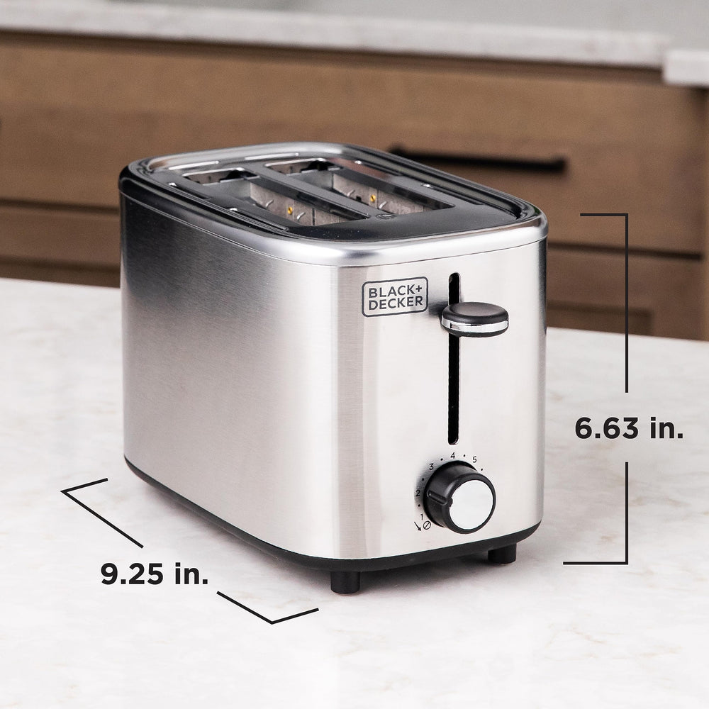 BLACK+DECKER rebanada de pan artesanal dentro, tostado uniforme garantizado