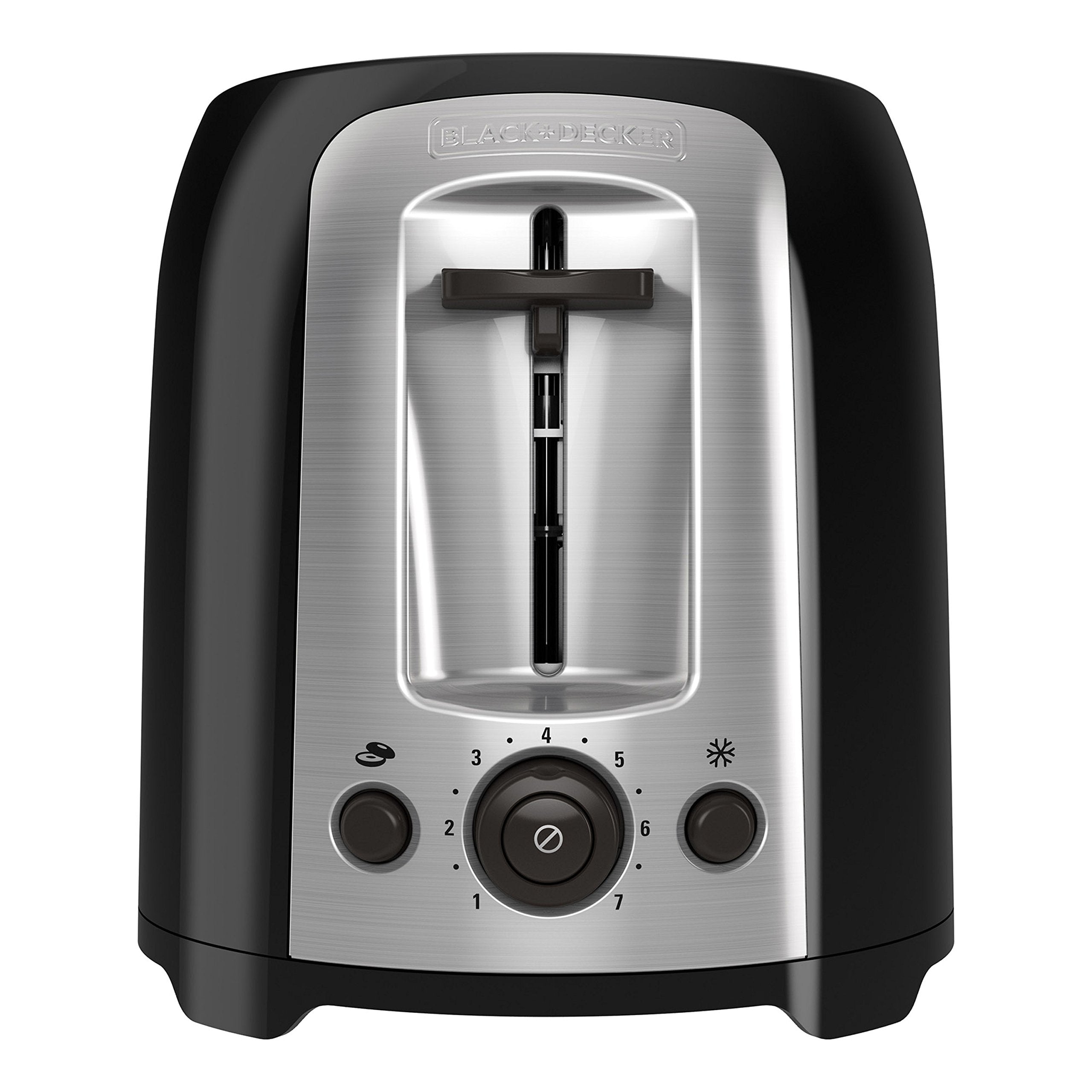 BLACK+DECKER comparación de tamaño junto a una taza para referencia de escala