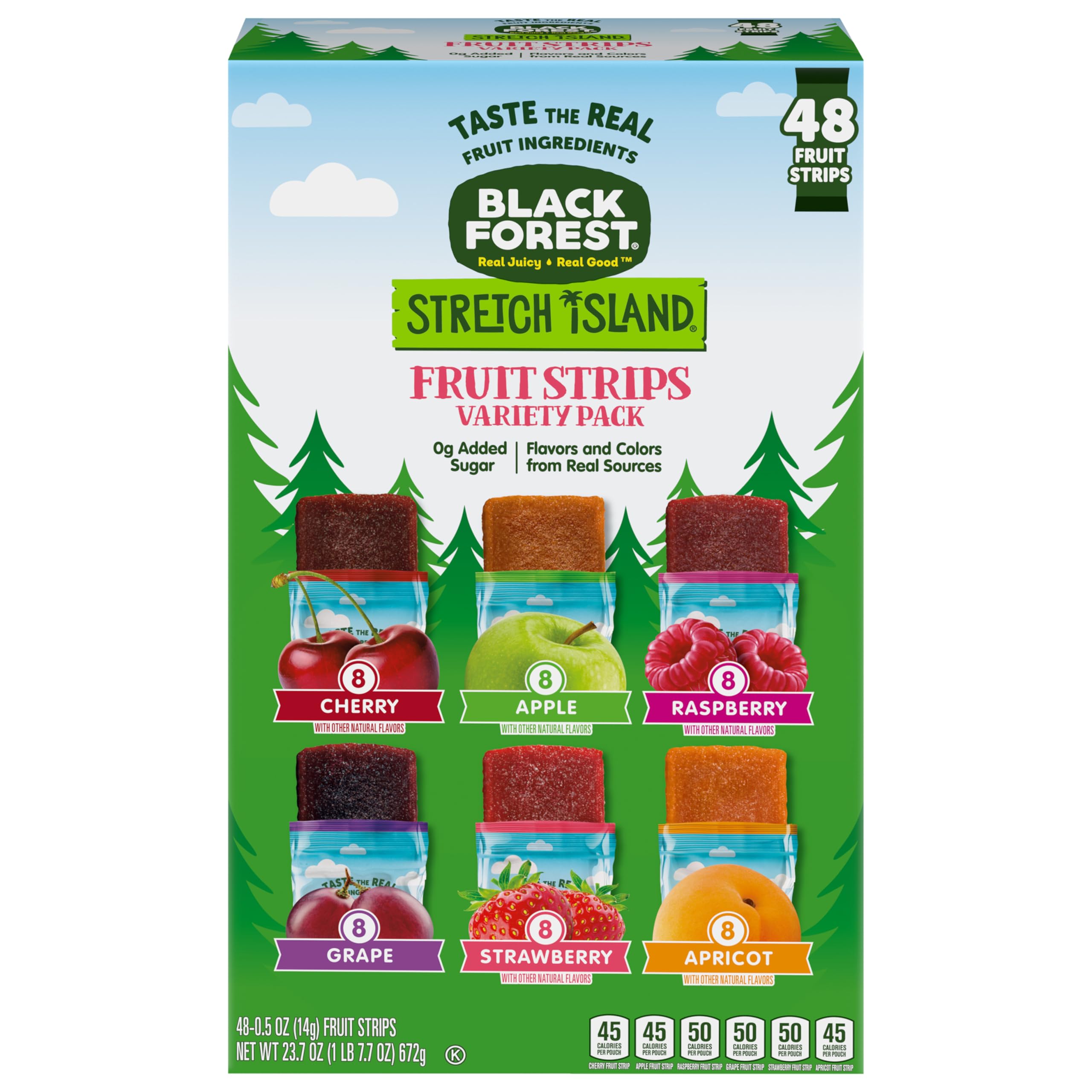 Black Forest tiras en un bolso de viaje cómodas para snacks en movimiento
