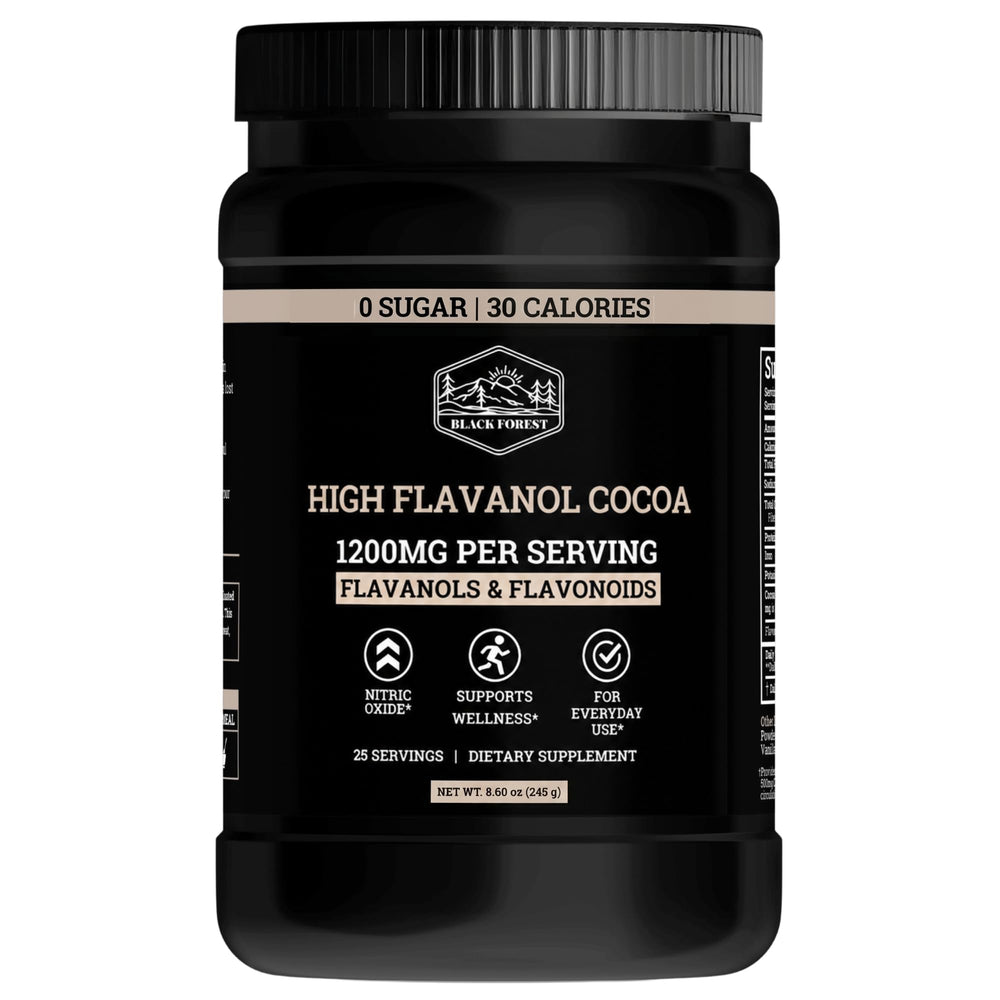 Black Forest empaque frontal mostrando la marca y beneficio de alta concentración