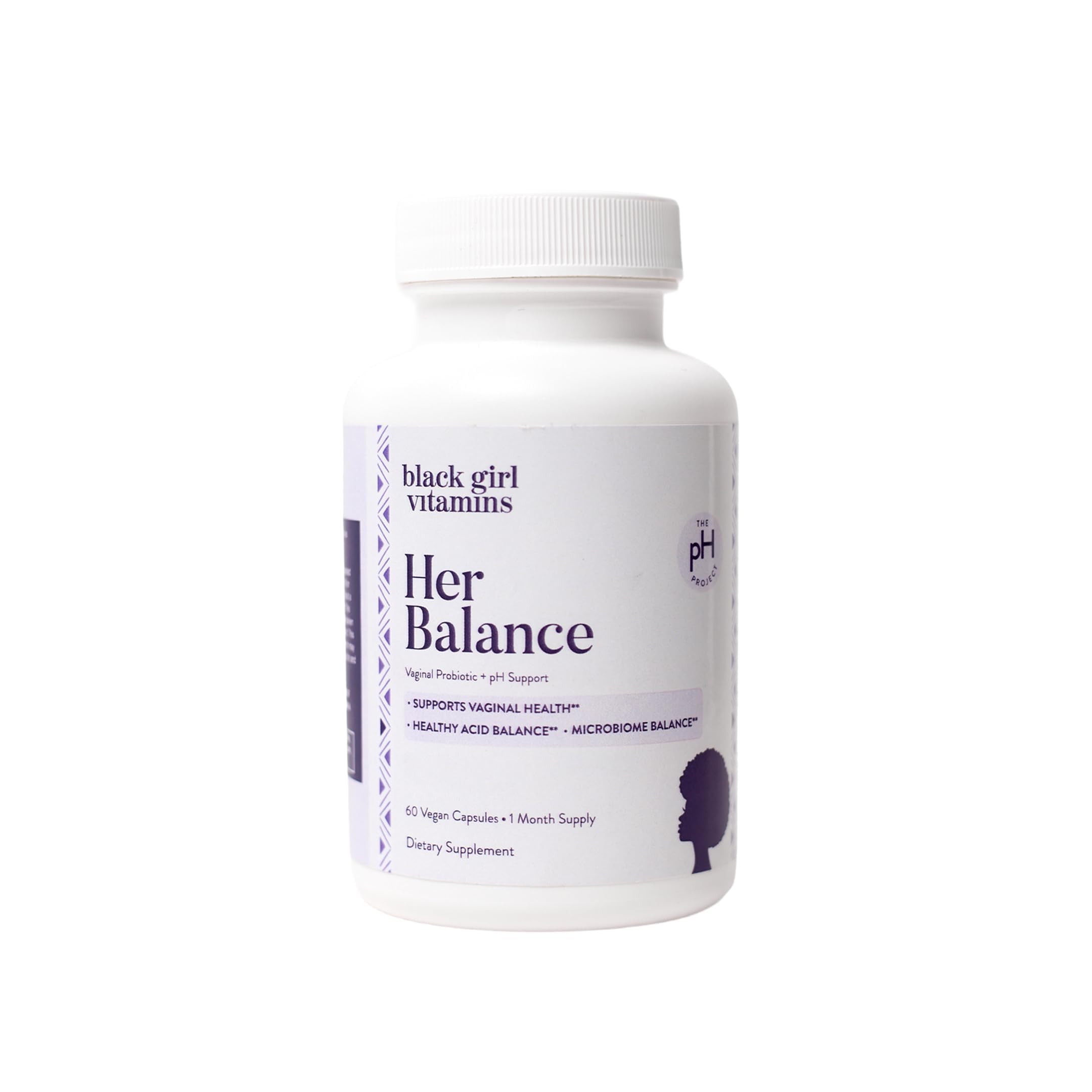 Black Girl Vitamins envase abierto con tabletas listas para uso diario