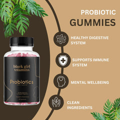 Black Girl Vitamins comparación de tamaño con moneda para referencia de porción