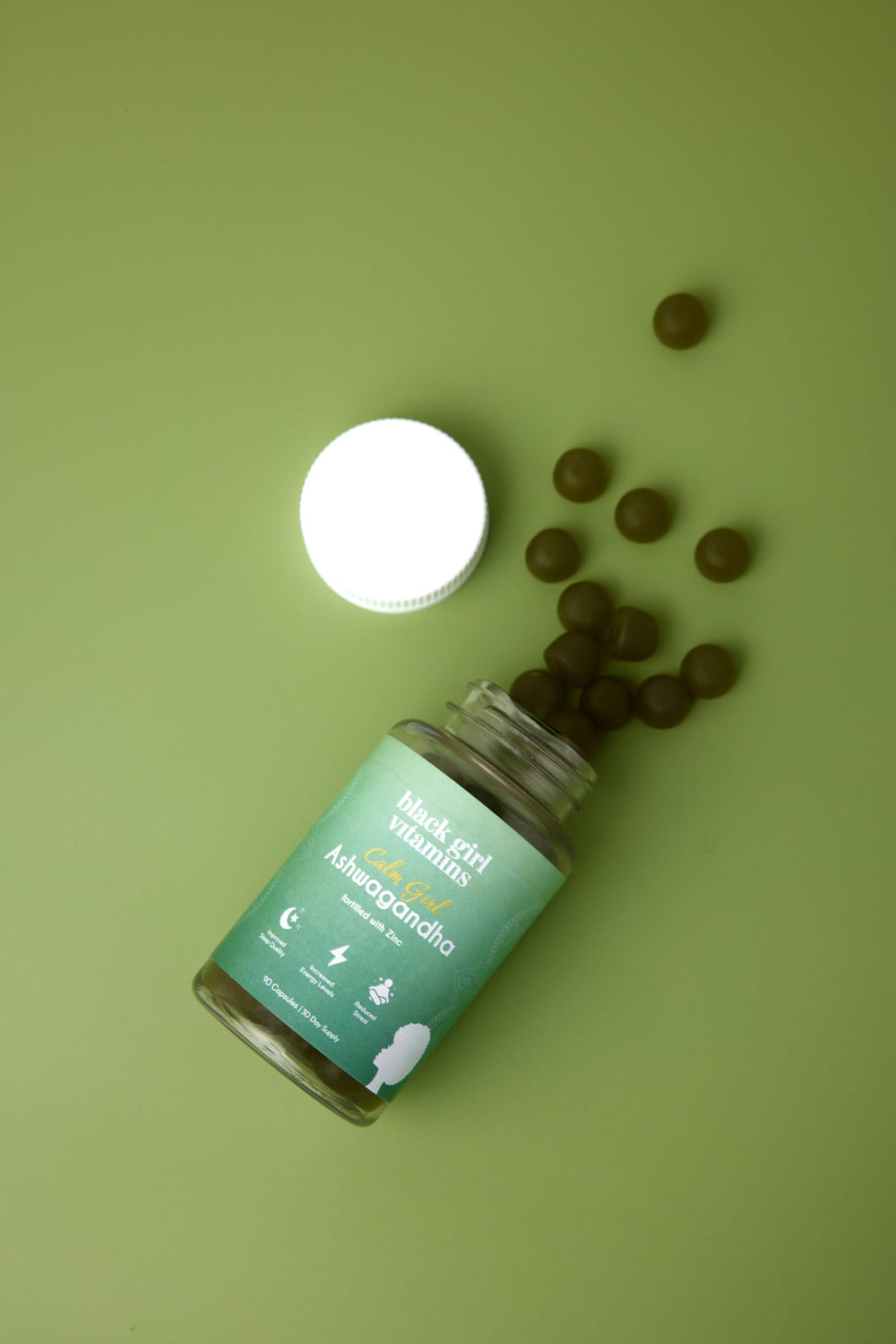 Black Girl Vitamins etiqueta con información nutricional clara y segura
