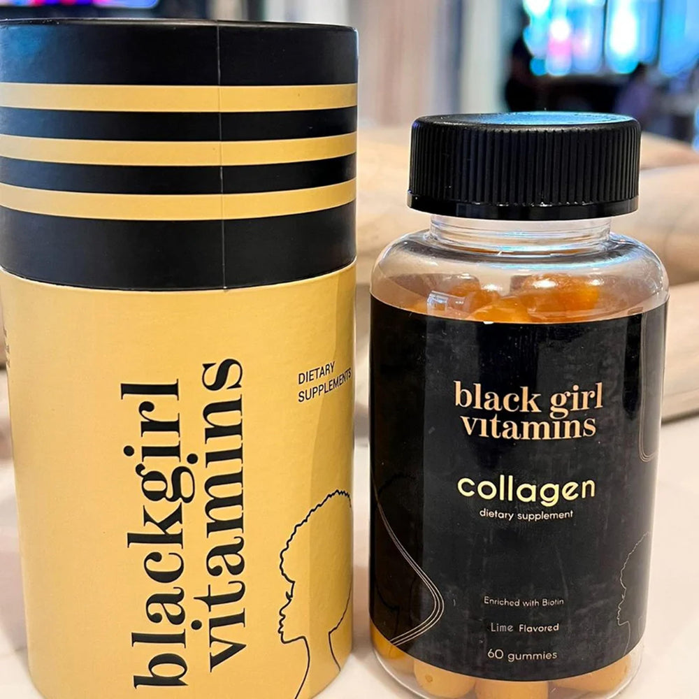Black Girl Vitamins gominolas en mesa de desayuno integradas a rutina
