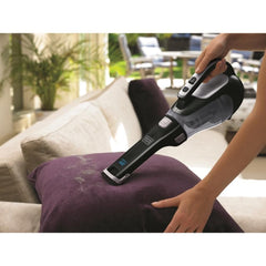 BLACK+DECKER rotating slim nozzle close-up showing reach into narrow spaces