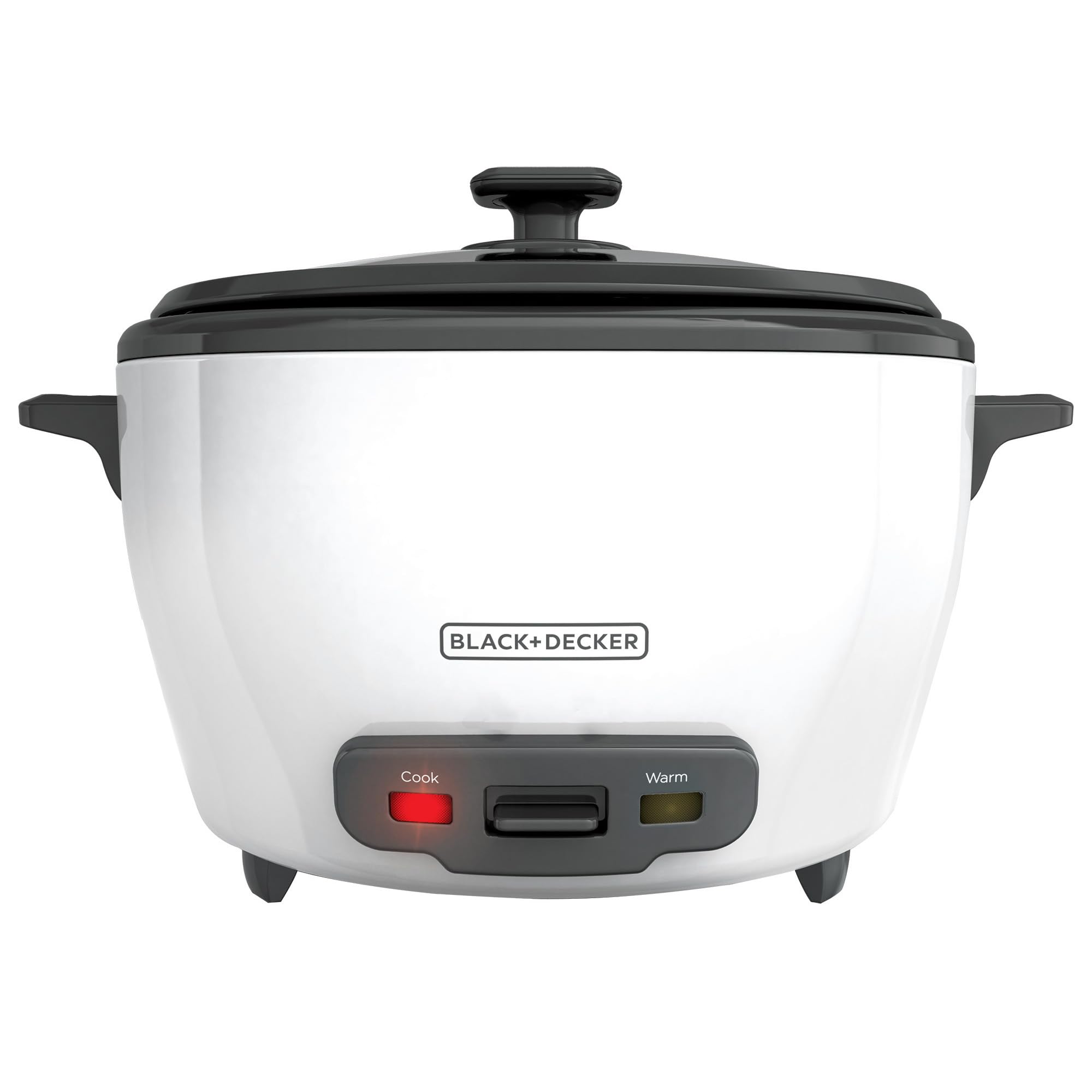 BLACK+DECKER arrocera vista frontal con tapa de vidrio para control visual y cocción segura