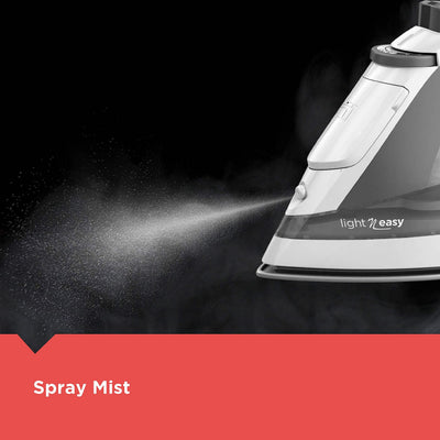 BLACK+DECKER iron smoothing a shirt for quick wrinkle removal benefit