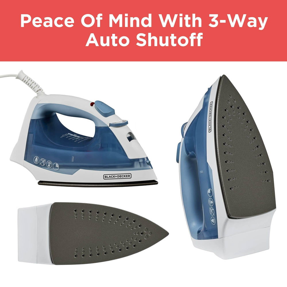 BLACK+DECKER ergonomic handle and 360-degree cord for comfortable control