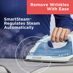 BLACK+DECKER translucent water tank close-up for easy-fill visibility