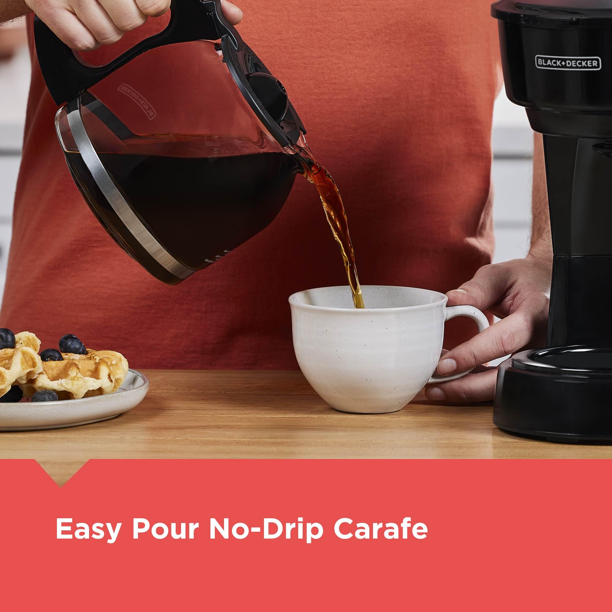BLACK+DECKER jarra con pico antigoteo para vertido limpio y sin derrames