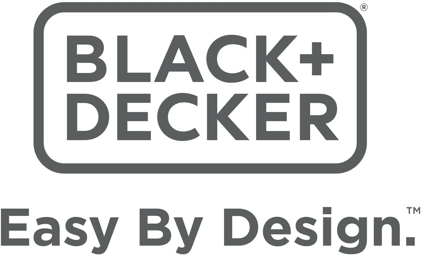 BLACK+DECKER caja y etiqueta mostrando especificaciones y garantía