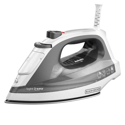 BLACK+DECKER iron front view showing design and compact benefit