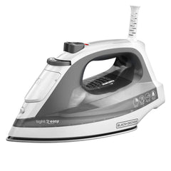 BLACK+DECKER iron front view showing design and compact benefit