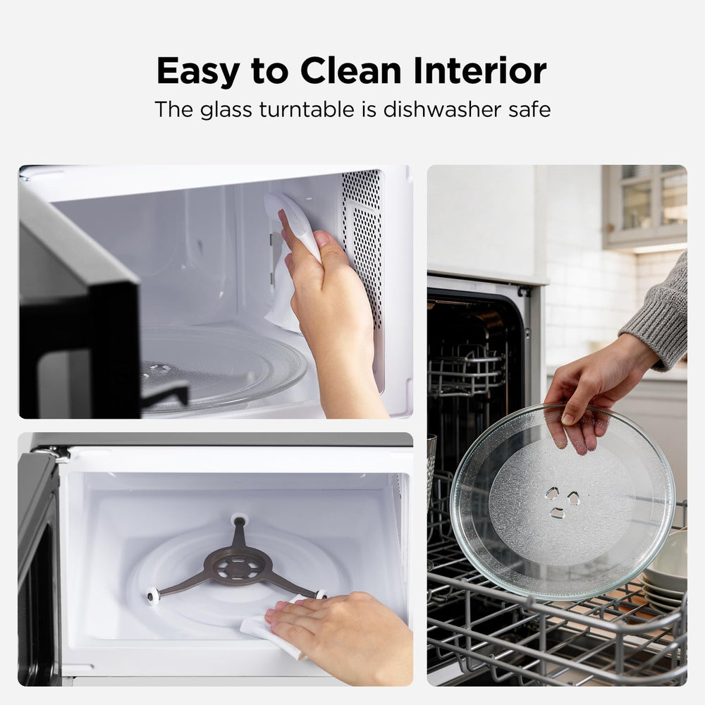 BLACK+DECKER comparación de tamaño con un plato para referencia visual de capacidad