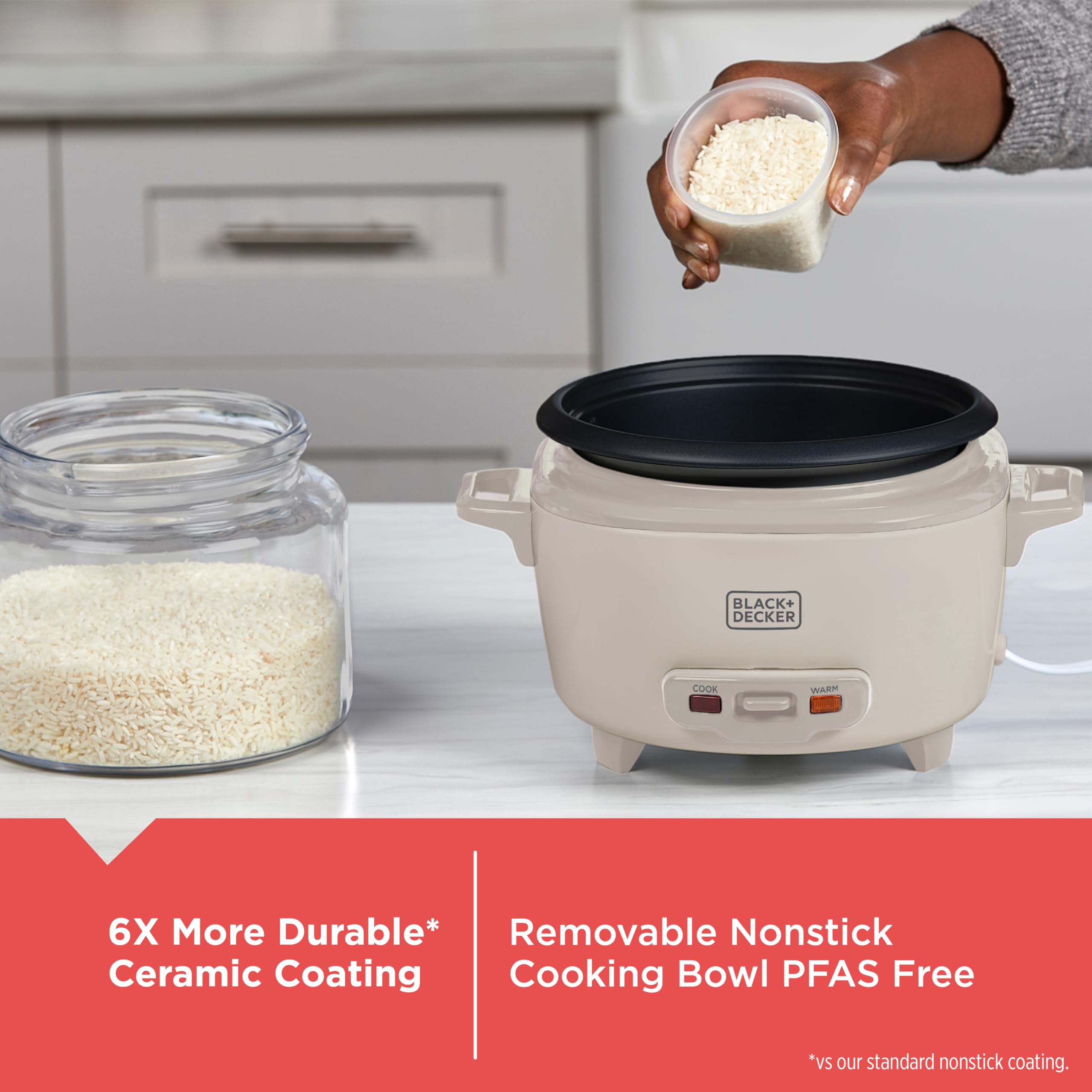 BLACK+DECKER piezas desmontables listas para lavavajillas y limpieza fácil