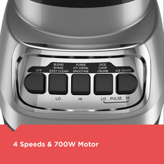 BLACK+DECKER PowerCrush cuchilla QuadPro detalle, mayor potencia de corte