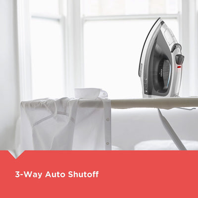 BLACK+DECKER side view spraying mist to soften fabric benefit