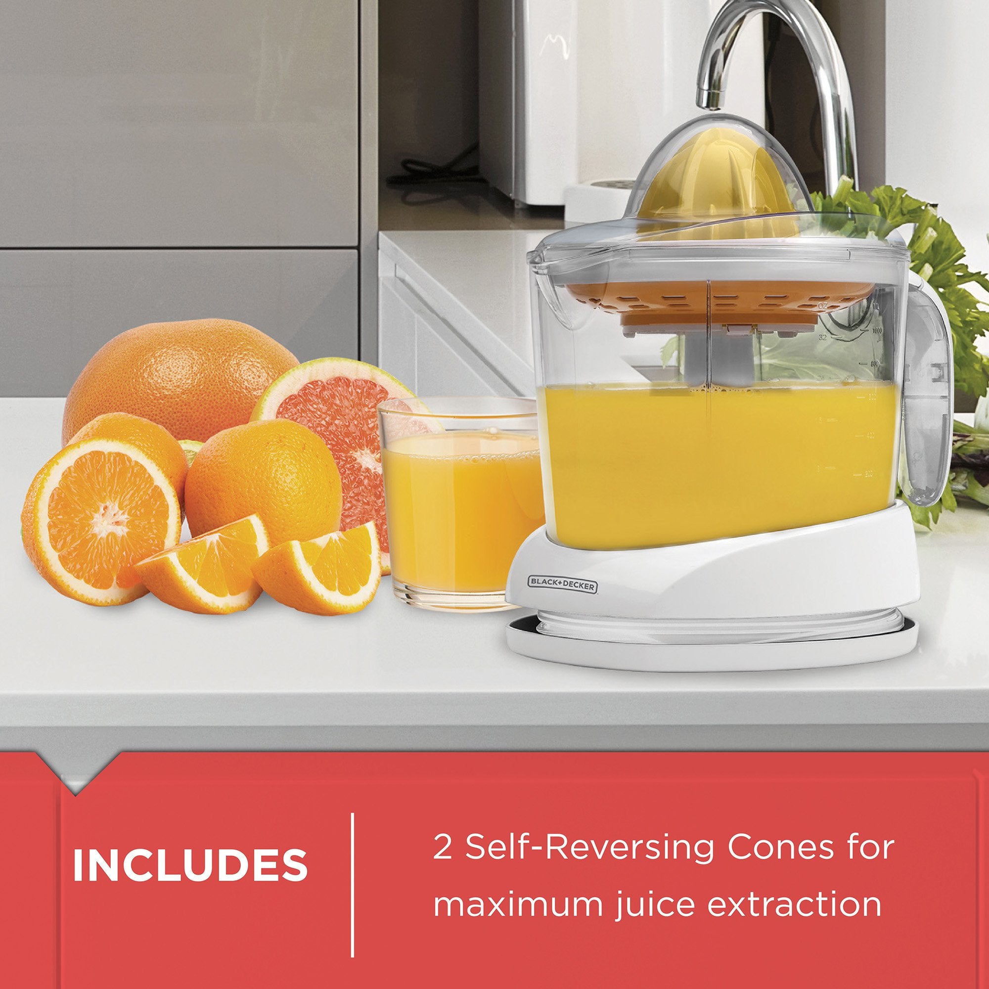 BLACK+DECKER jarra con marcas medidoras para recetas y control de porciones