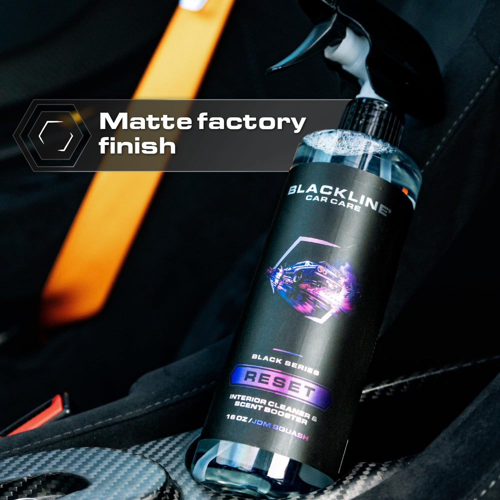 Blackline Reset comparación de tamaño indicando fácil almacenamiento en vehículo