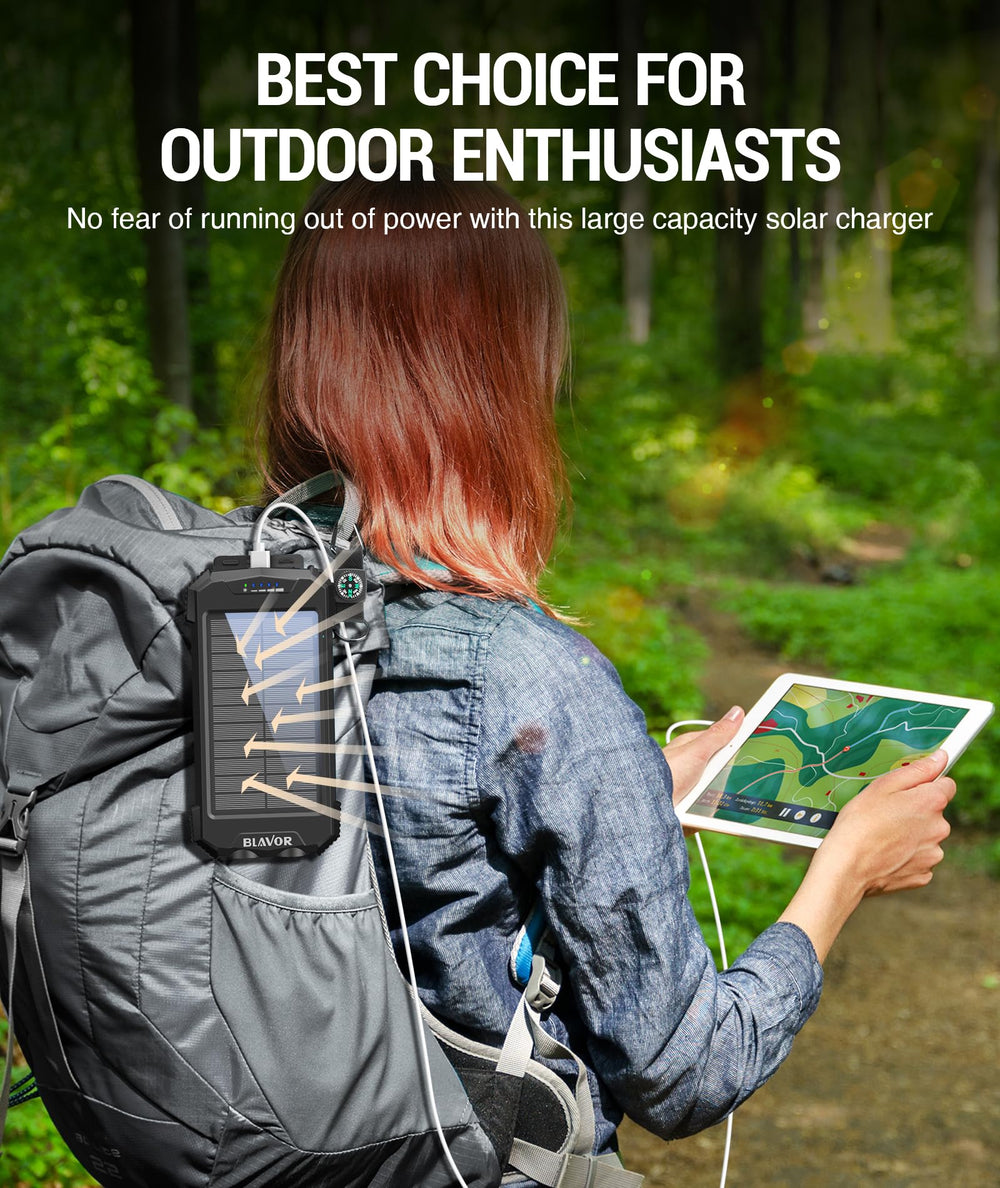 BLAVOR compass carabiner attached to pack, aids secure carry and navigation