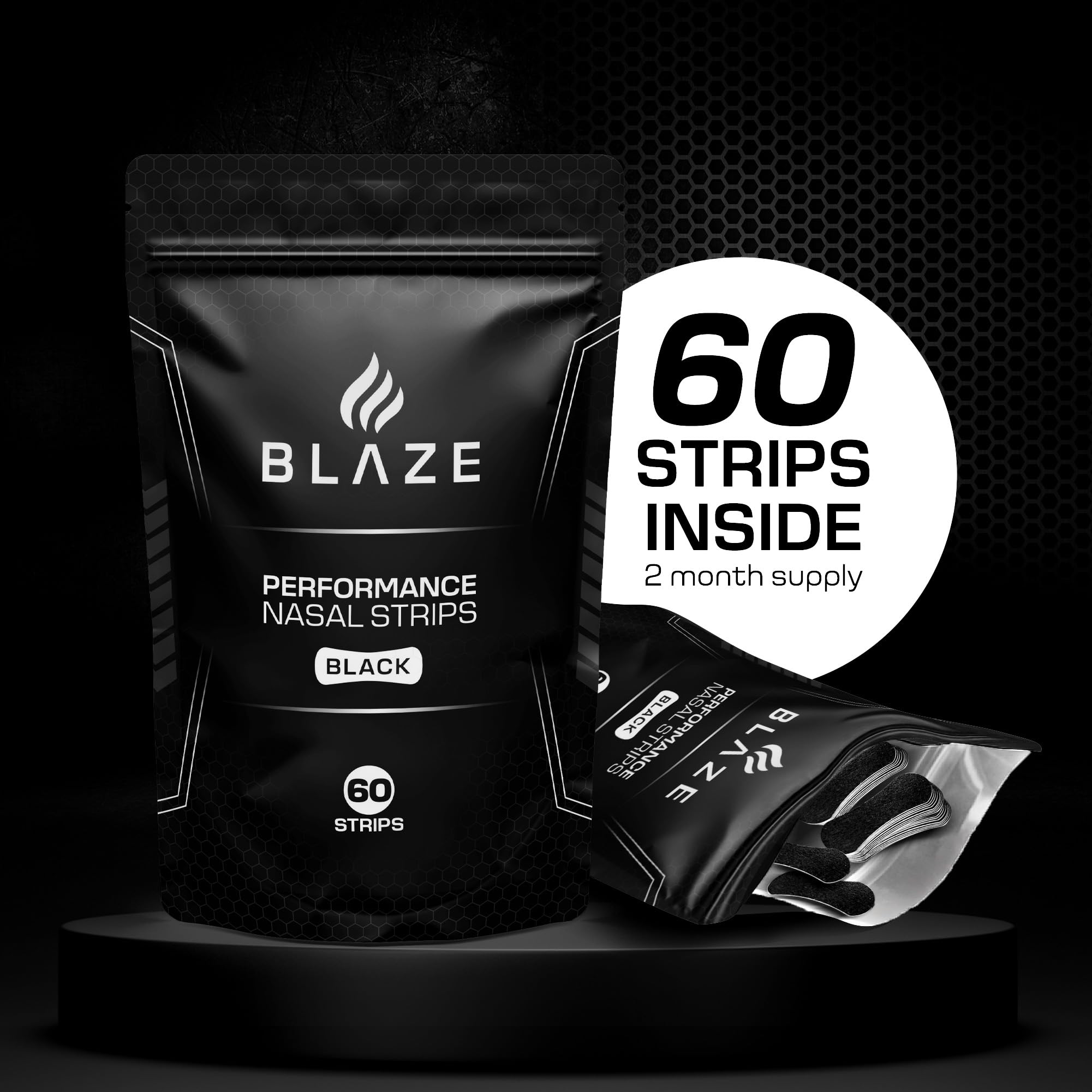 BLAZE mano retirando la tira con movimiento suave y seguro