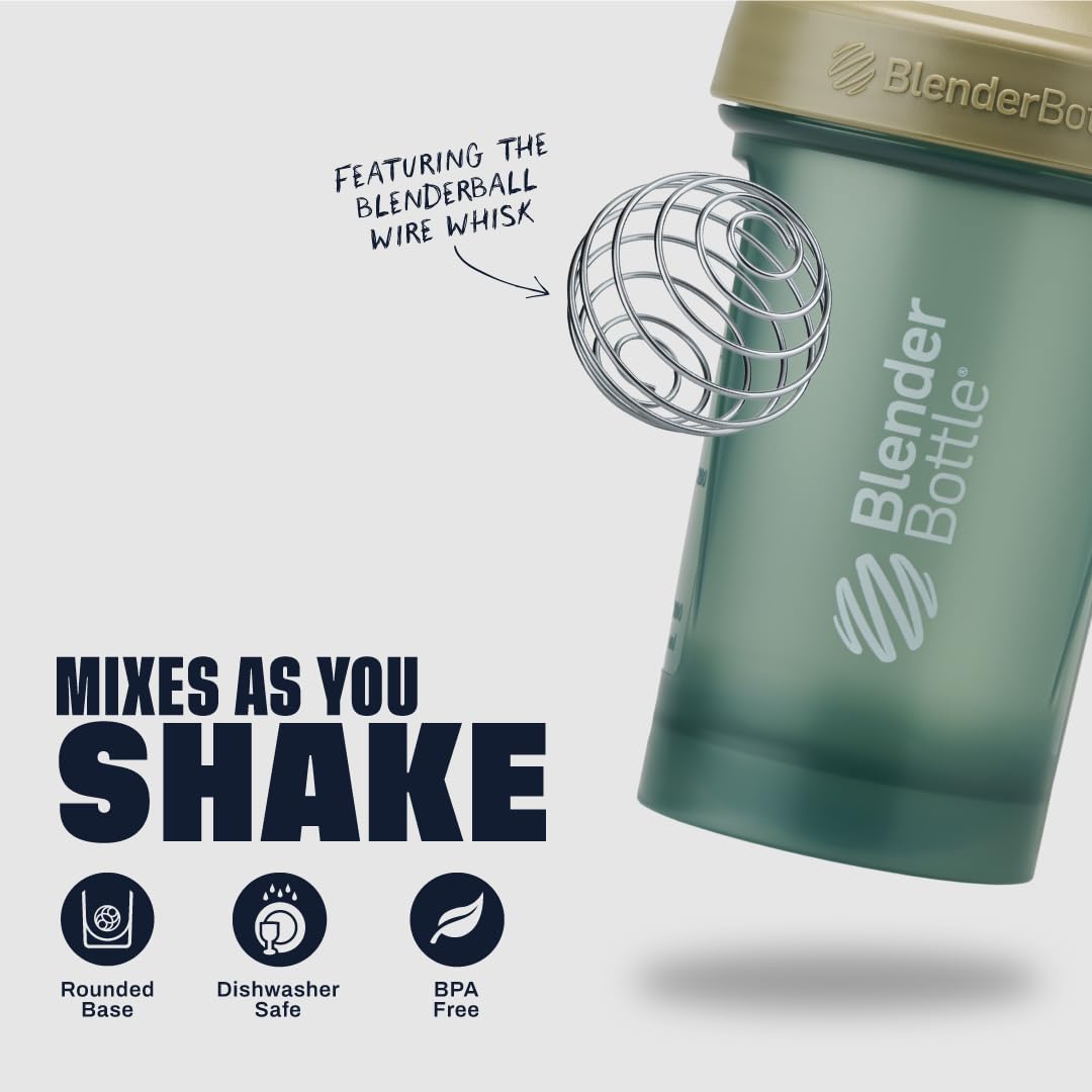 BlenderBottle Classic V2 tapa con SpoutGuard que mantiene el pico limpio