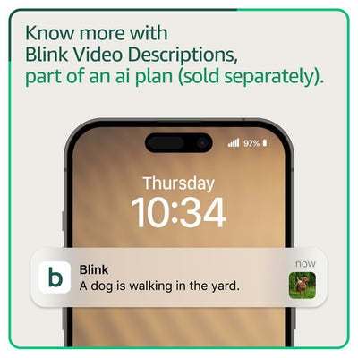 Blink doorbell mounted with corner adapter demonstrating flexible placement for full view
