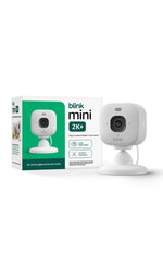 Blink Mini 2K+ vista frontal mostrando diseño compacto y vigilancia clara